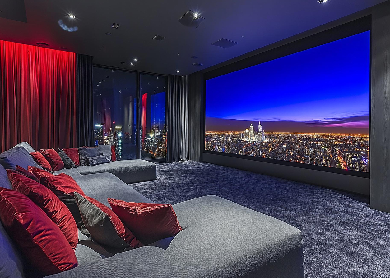 Home cinema room setup in uae